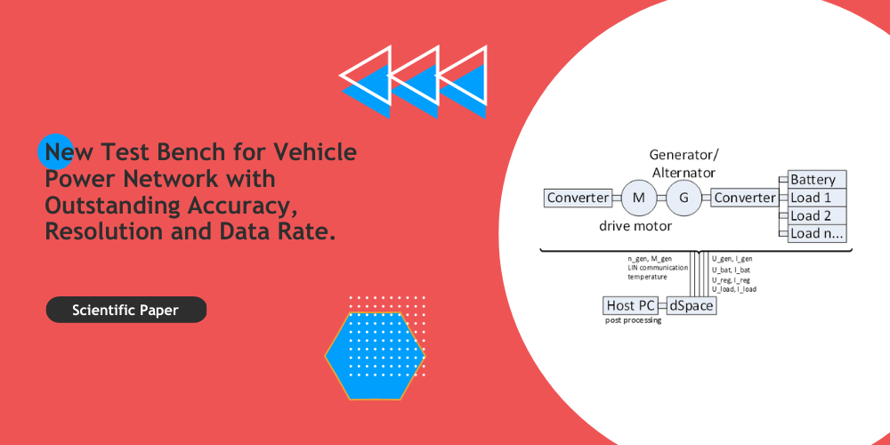 New Test Bench for Vehicle Power Network with Outstanding Accuracy, Resolution and Data Rate.