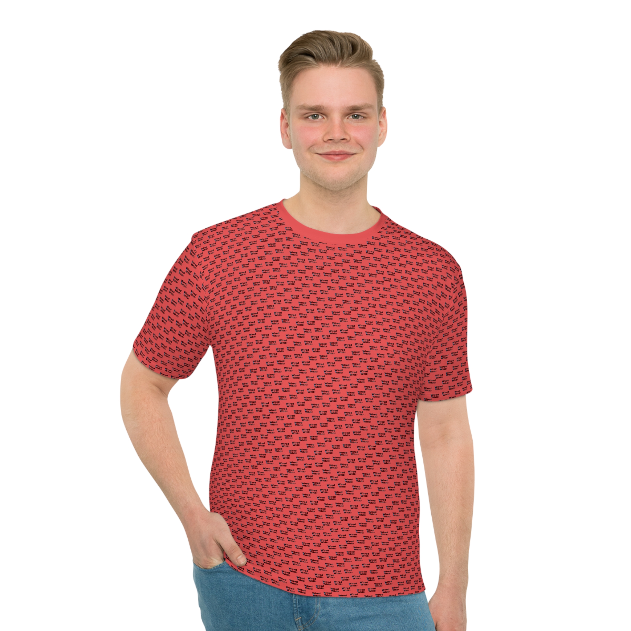 WiredWhite Pattern Fuchsia T-shirt