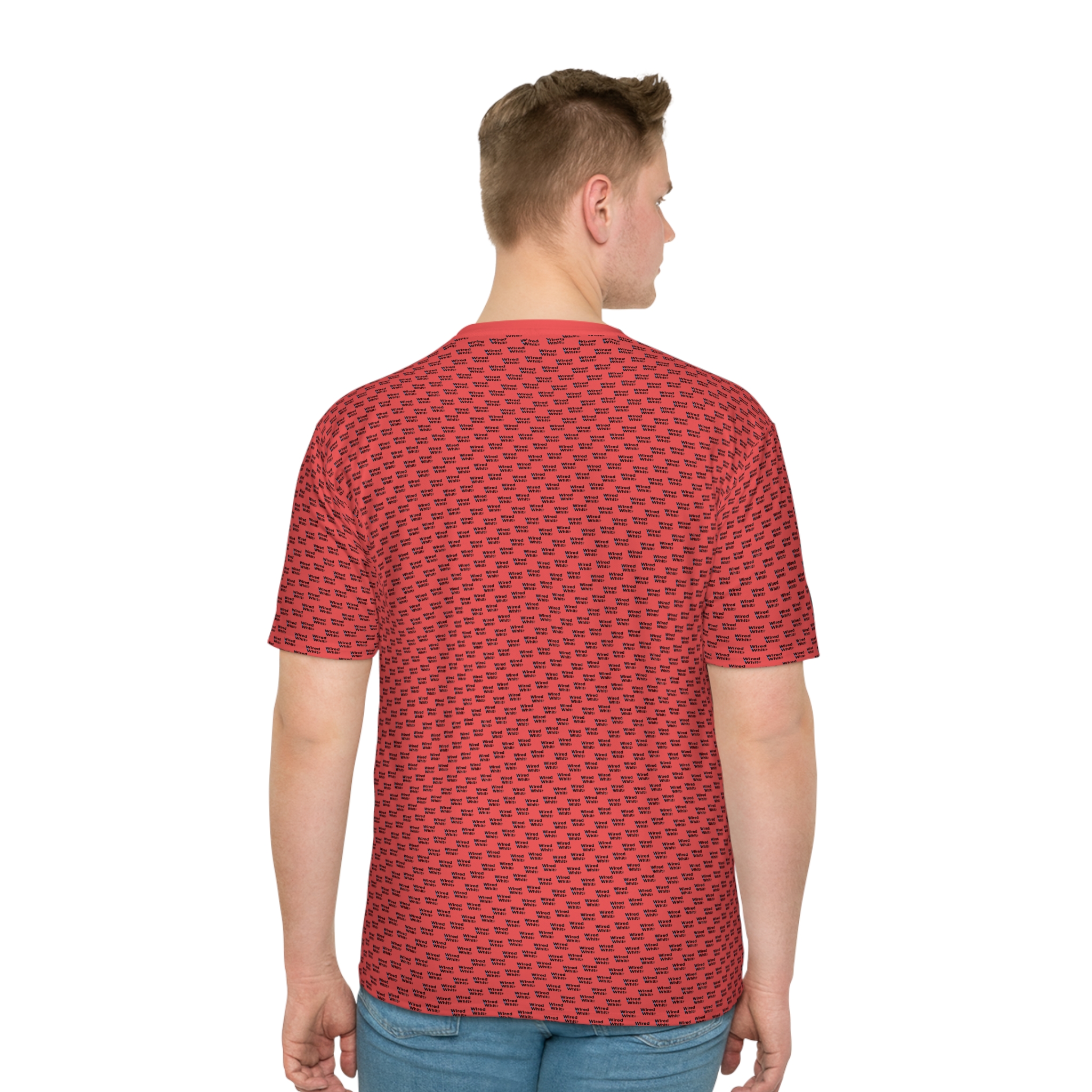 WiredWhite-Muster Fuchsia T-Shirt - Image 4