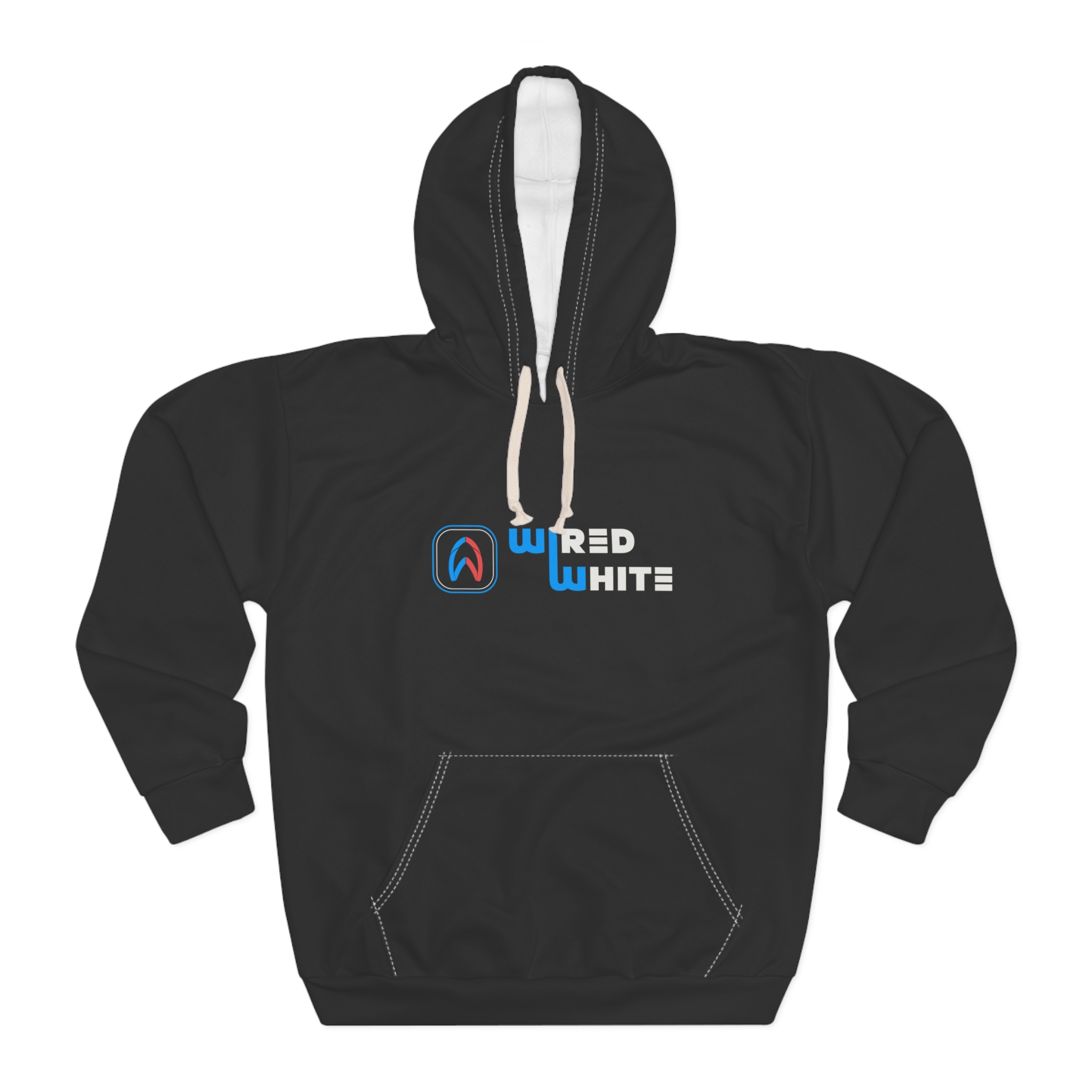 Hoodie Unisex Pullover Designed by WiredWhite - Image 2