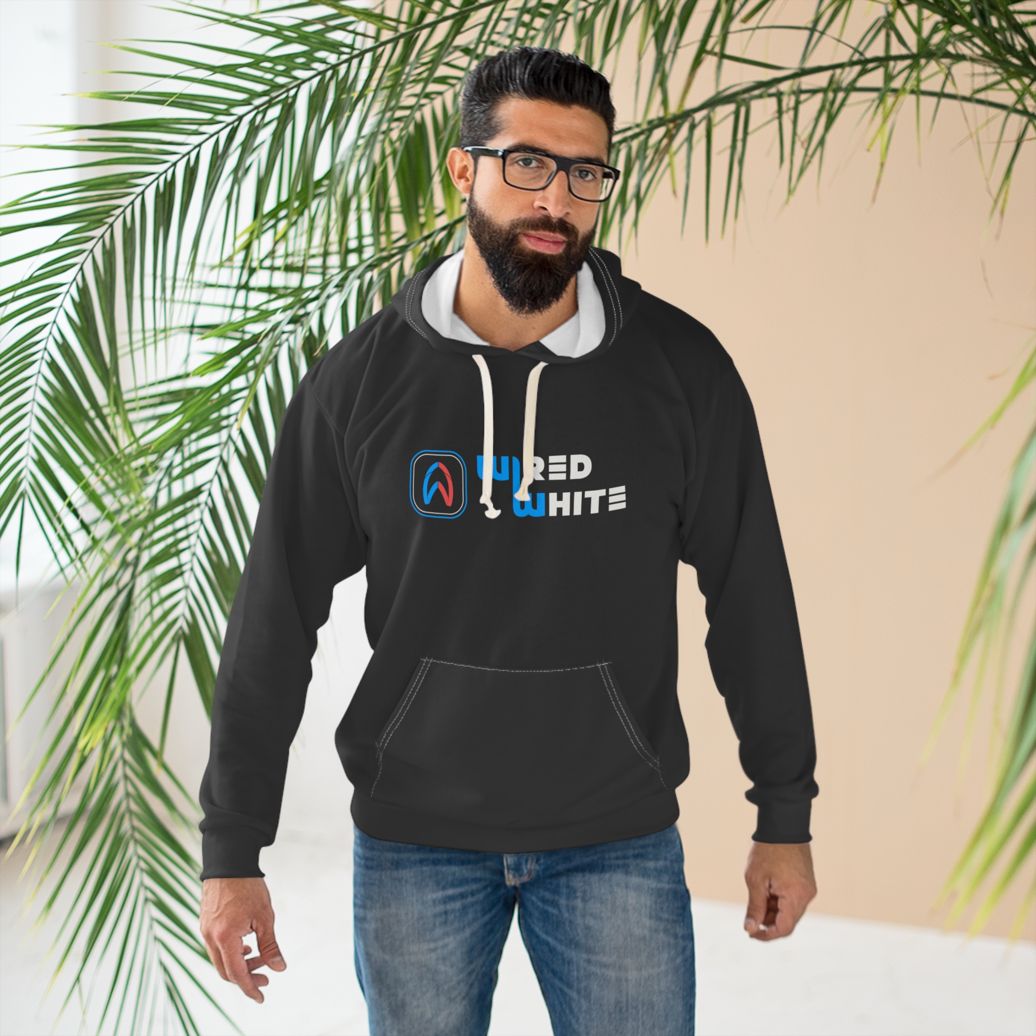Hoodie Unisex Pullover Designed by WiredWhite - Image 5